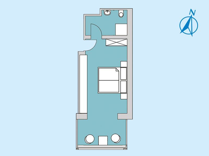 Grundriss – Zimmer 2