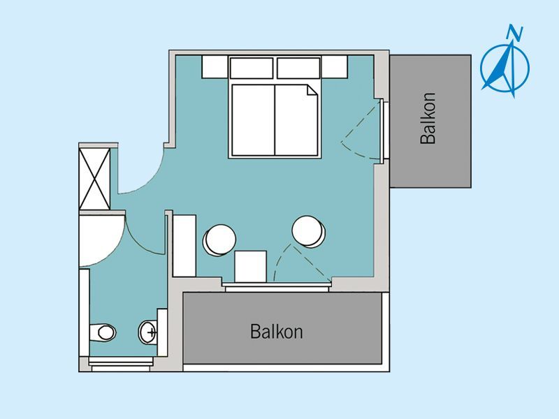 Grundriss – Zimmer 15