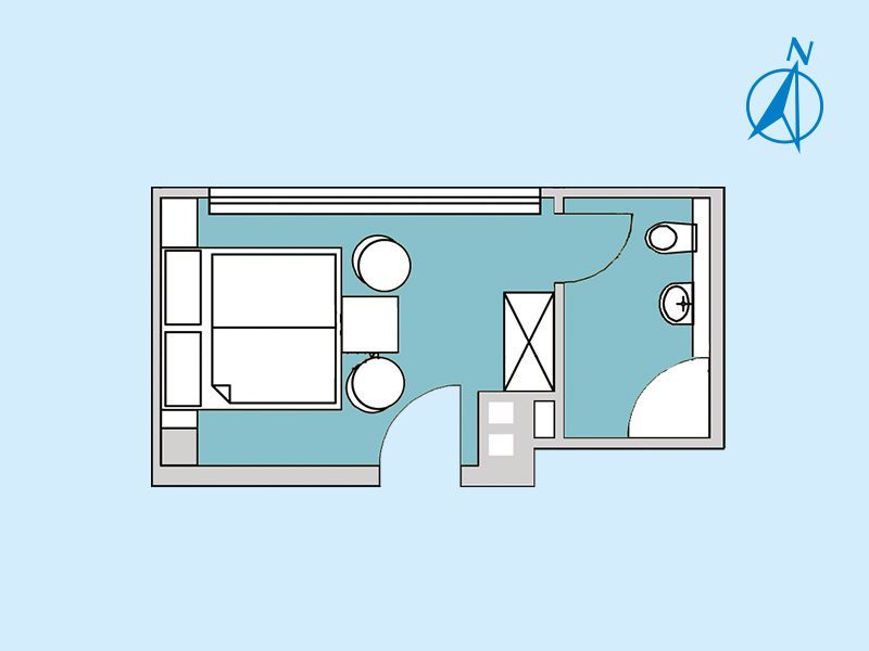 Grundriss – Zimmer 21