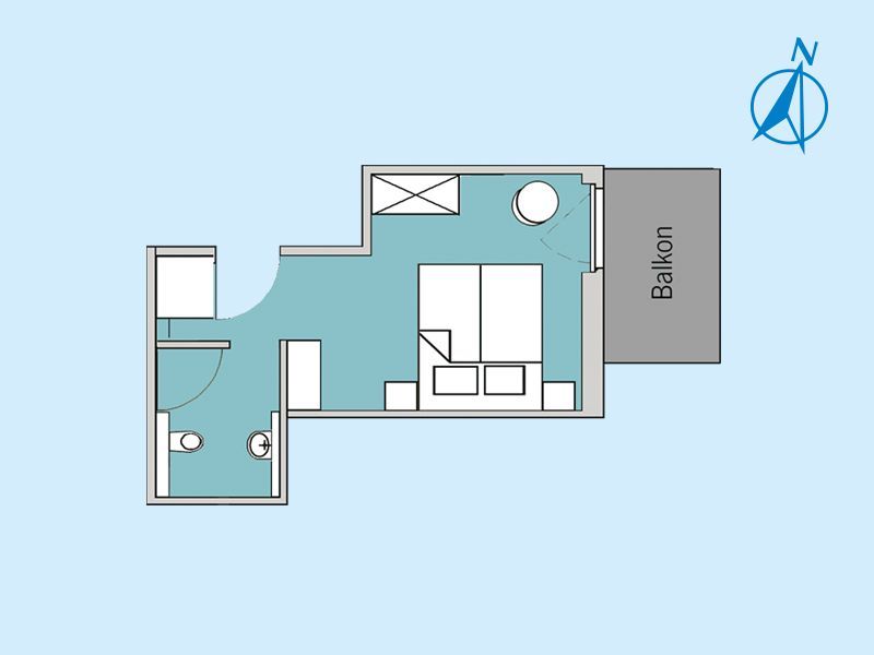Grundriss – Zimmer 24