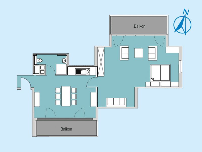 Grundriss – Appartement 31
